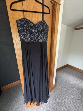 Vintage Chetta B Black Beaded Gown
